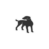 design de ilustração vetorial de logotipo de animal de cachorro vetor