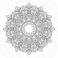 ilustração de fundo de design de mandala decorativa vetor ornamental