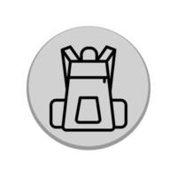 modelo de ícone de mochila vetor