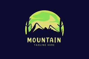 montanha ilustração logotipo paisagem moderna vetor