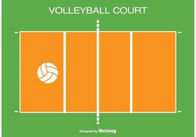 Ilustração do Tribunal de Voleibol