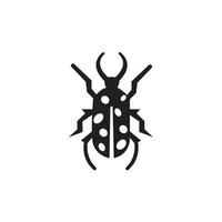 modelo de design de ícone de ilustração vetorial de bug vetor