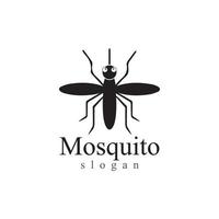 modelo de ilustração vetorial de logotipo de animal inseto mosquito vetor