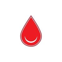 design de ilustração de ícone de vetor de modelo de logotipo de sangue humano