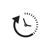 ícone de vetor de tempo, modelo de design de ilustração de vetor de ícone de 24 horas
