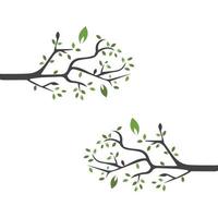 ramo de vetor, ilustração desenhada à mão do modelo de design de galho de árvore vetor