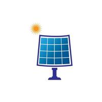 modelo de design de ilustração de ícone de vetor de energia solar