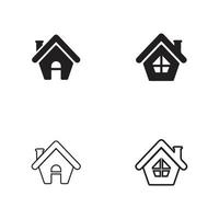 modelo de design de ilustração de ícone de vetor para casa
