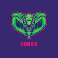 logotipo da mascote cobra vetor