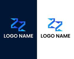 modelo de design de logotipo moderno letra z vetor