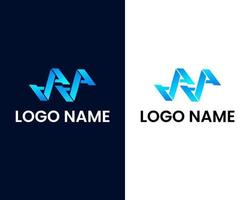 modelo de design de logotipo moderno letra w vetor