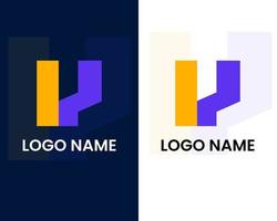 modelo de design de logotipo letra u vetor