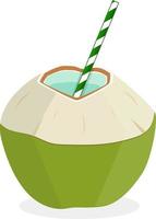 bebida de cocos verdes vetor