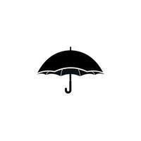 design de ícone de símbolo de guarda-chuva isolado no fundo branco. símbolo de proteção contra chuva. vetor de ícone da interface do usuário.