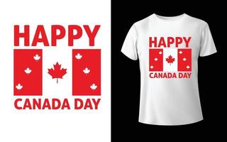 design de t-shirt feliz dia do canadá t-shirt de vetor de dia do canadá design de folha do canadá design de t-shirt do canadá