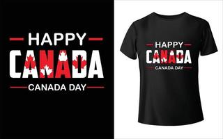 design de t-shirt do dia do canadá, t-shirt do canadá design de t-shirt do vetor de folha do canadá