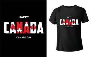 design de t-shirt do dia do canadá, t-shirt do canadá design de t-shirt do vetor de folha do canadá
