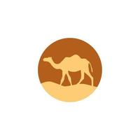 ilustração de arte vetorial de logotipo de camelo vetor