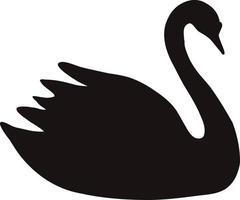 ícone de cisne negro. logotipo do cisne. sinal de cisne real. vetor