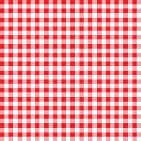 padrão de guingão de tijolo refratário. fundo xadrez vermelho e branco texturizado. toalha de mesa fundo vermelho sem costura padrão. vetor