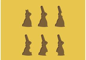 Chocolate bunny bites vector livre