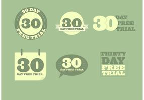 30 Day Free Trial Vectors