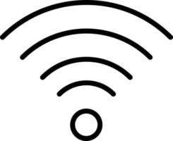 ícone de linha vetorial wifi vetor