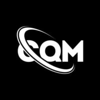 logotipo cqm. carta cqm. design de logotipo de letra cqm. iniciais cqm logotipo ligado com círculo e logotipo monograma maiúsculo. tipografia cqm para marca de tecnologia, negócios e imóveis. vetor