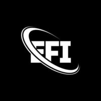 logo efi. carta efi. design de logotipo de carta efi. iniciais efi logotipo ligado com círculo e logotipo monograma maiúsculo. tipografia efi para marca de tecnologia, negócios e imóveis. vetor