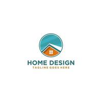 design de logotipo para casa e imóveis vetor