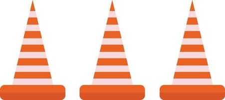 vetor de ilustração de cone de trânsito, ícone de desenho animado