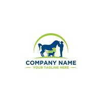 design de logotipo criativo de animais e animais de estimação vetor