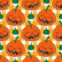 sem costura padrão com temporada de halloween. plano de fundo sem emenda com halloween. vetor. vetor