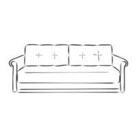 desenho vetorial de sofá vetor