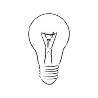 desenho de vetor de lâmpada