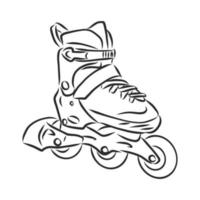 desenho vetorial de patins vetor