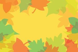 fundo de outono vector brilhante com folhas. padrão sem emenda. cartão de saudação, convite, crachá, banner de venda, etiqueta