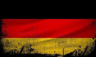 novo vetor de fundo abstrato bandeira alemã com estilo de traçado grunge. ilustração em vetor dia da independência alemã.