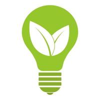 ilustração do logotipo de energia verde. vetor