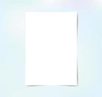 modelo de maquete de papel de lona de cartaz isolado em branco panfleto de convite de apresentação de negócios vetor