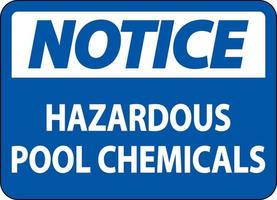 observe os produtos químicos perigosos da piscina no fundo branco vetor