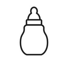modelo de design de logotipo de vetor de ícone de garrafa de bebê