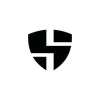 sh ou hs monograma de design de logotipo de letra inicial vetor