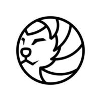 ícone de vetor de logotipo de leão vetor grátis