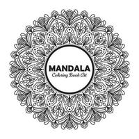 mandala de flor de pétala de padrão de círculo vetor