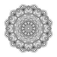 mandala indiana de vetor. livro de colorir padrão de renda o desenho da tatuagem vetor