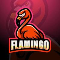 design de mascote flamingo vetor