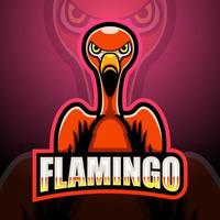 design de mascote flamingo vetor