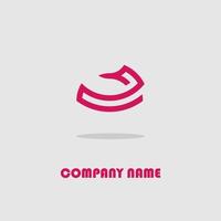contorno de linha de estilo de design de ícone de logotipo animal simples elegante cor marrom luxo moderno para empresas e lojas, design vetorial eps 10 vetor