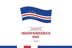 dia da independência de cabo verde vetor